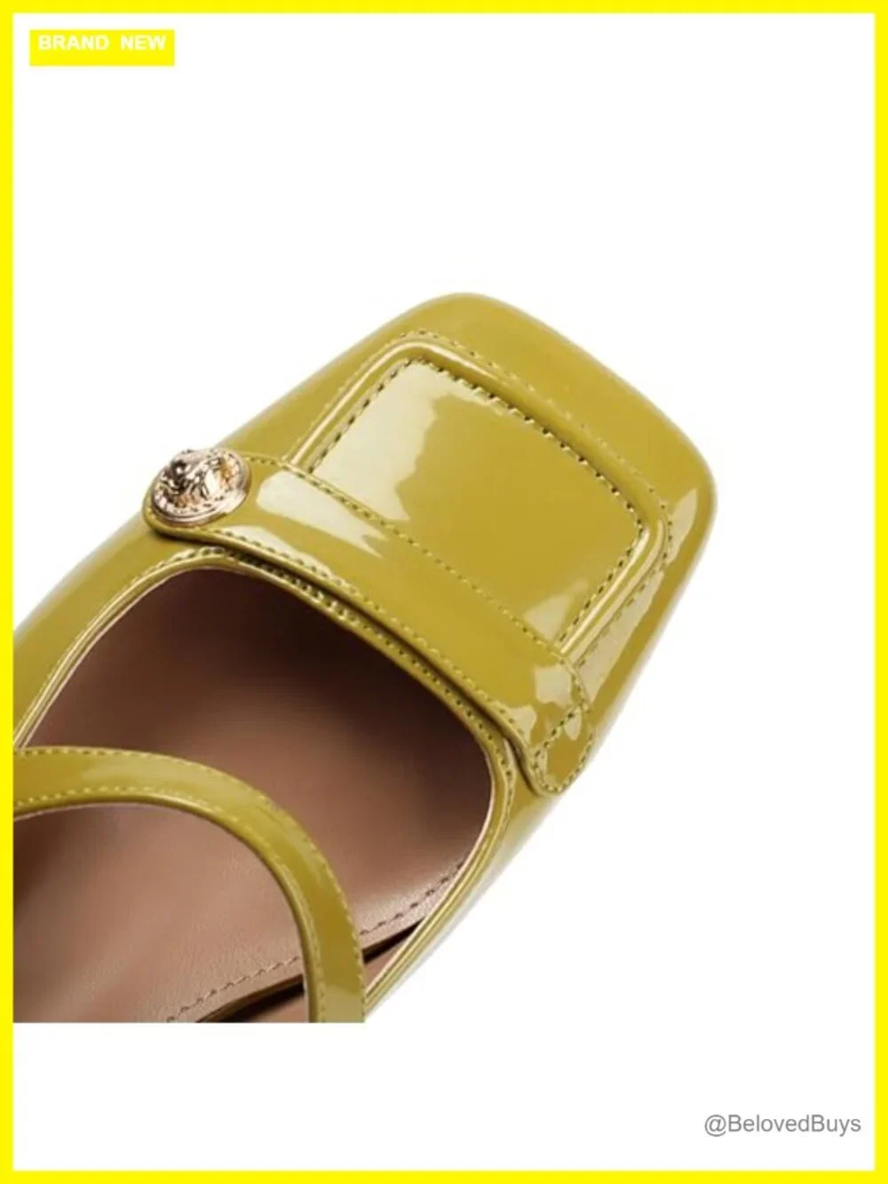 Slingback Mary Jane Heels Low Block Heel Closed Square Toe Pump Shoes